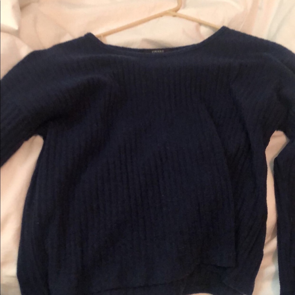 navy sweater